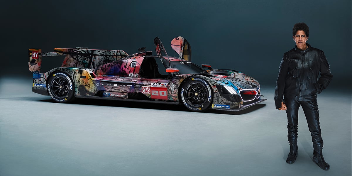 La BMW Art Car #20 peinte par l’artiste Julie Mehretu.