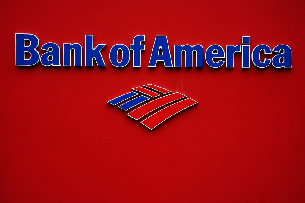 Photo d'archives du logo de bank of america