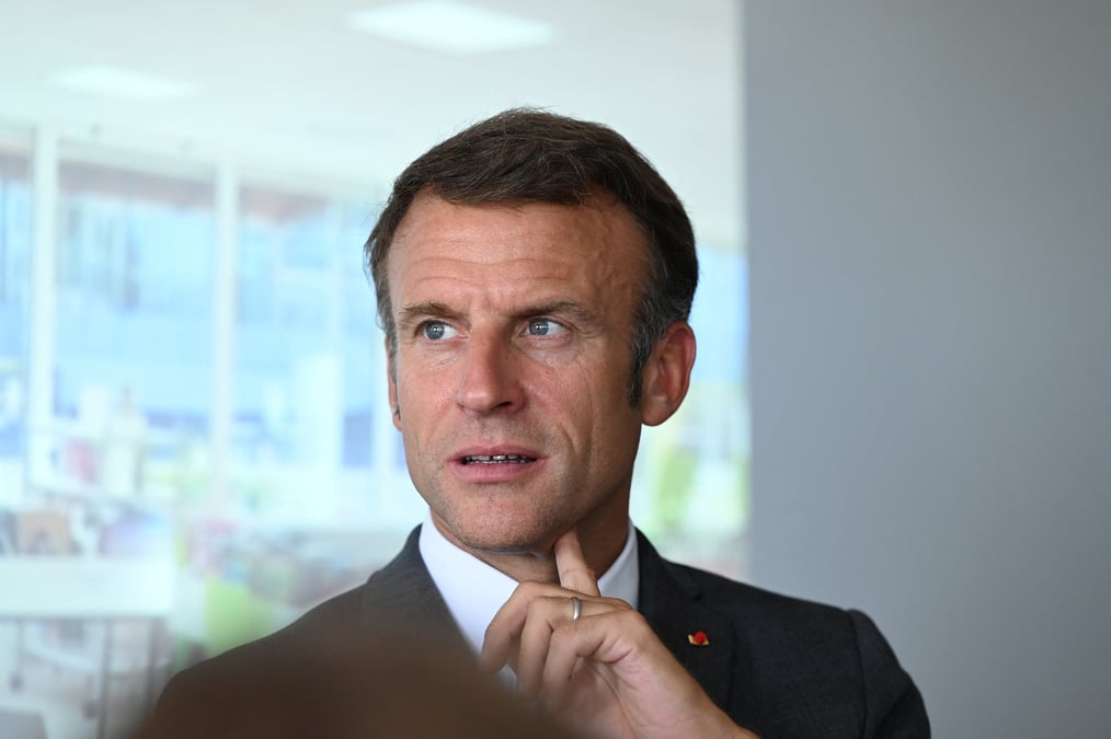 Le president francais emmanuel macron