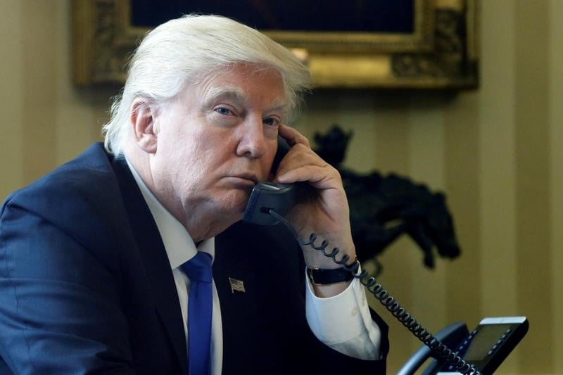 Trump et merkel au telephone