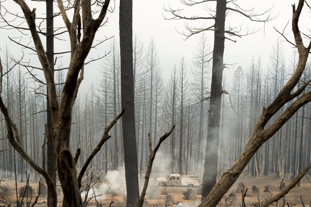 Usa: un feu de foret eclate dans la napa valley, un hopital et des centaines de foyers evacues