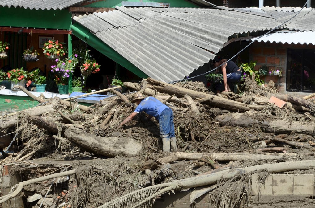 Glissement de terrain meurtrier en colombie