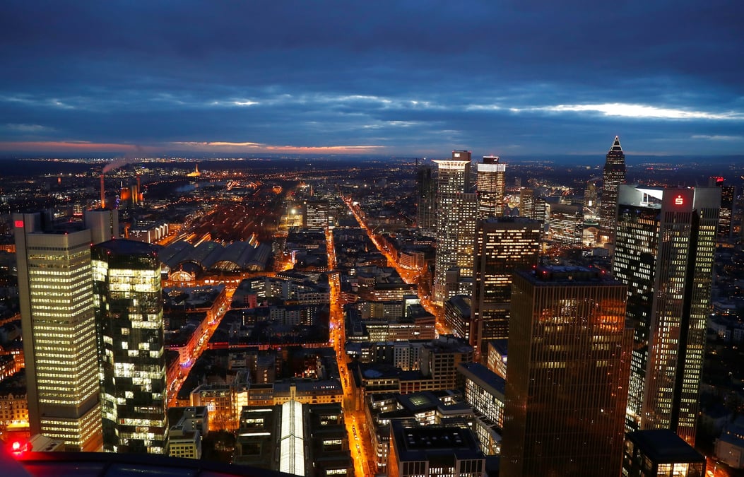 Le quartier financier de francfort