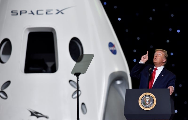 La russie s'etonne de l'"hysterie" de trump apres le lancement de spacex