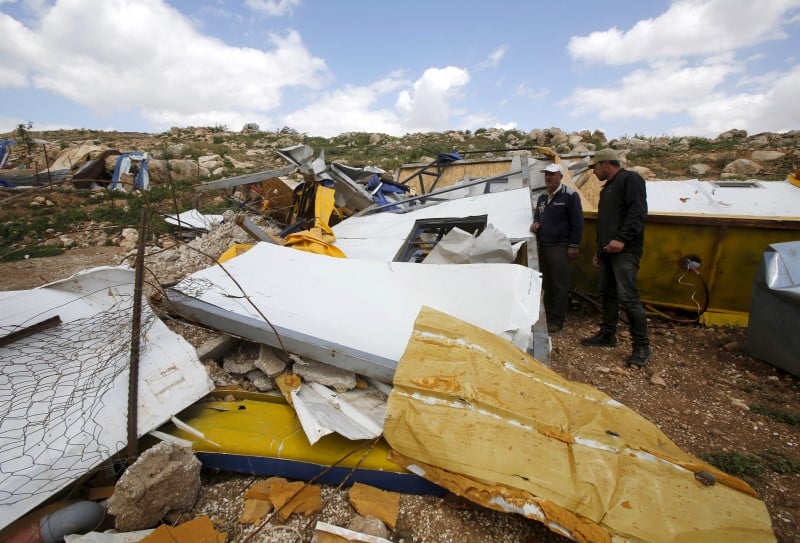 Les demolitions d'installations humanitaires par israel inquietent