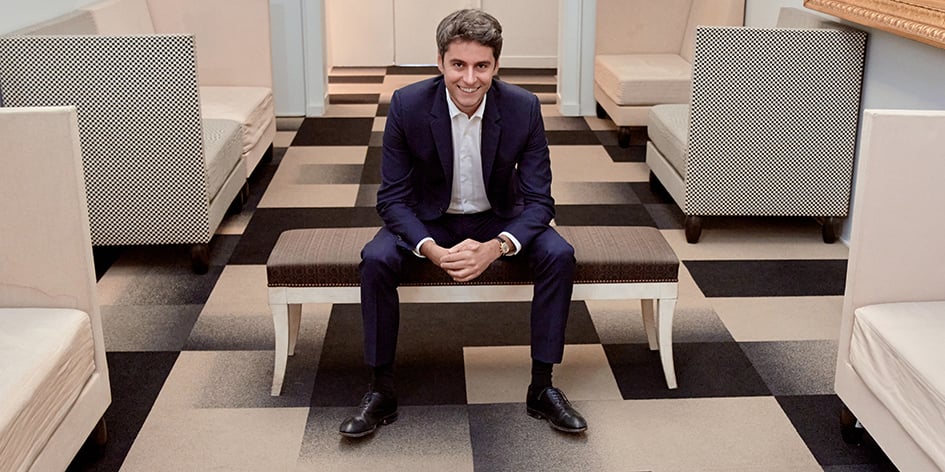 Gabriel Attal, le 14 décembre, au ministère de l’Éducation et de la Jeunesse.