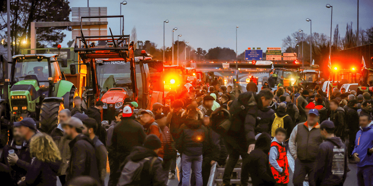La mobilisation nationale des agriculteurs s'est faite entendre en Gironde ce mercredi 24 janvier.