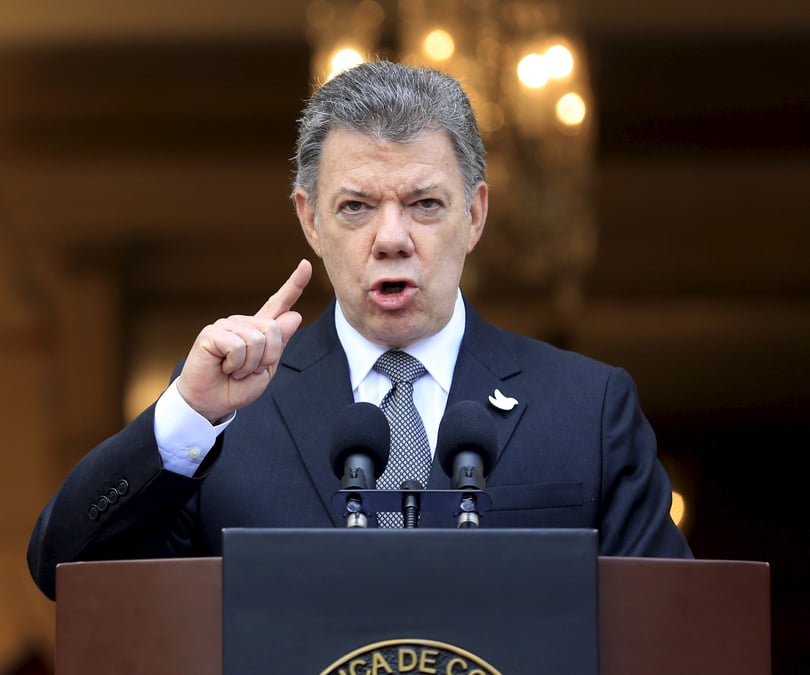 Le president colombien presse les farc d’accelerer les negociations de paix