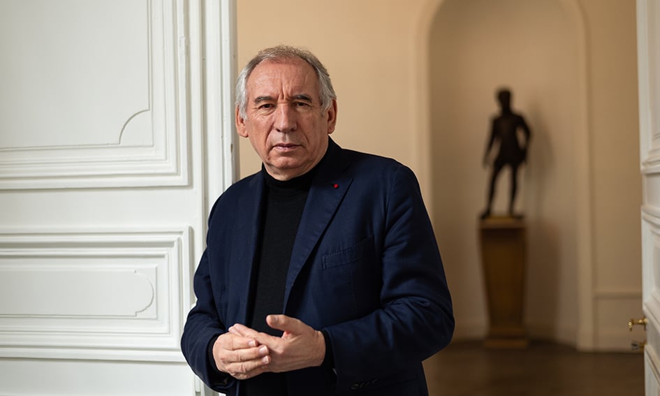 François Bayrou, samedi 1er février 2025, à l’hôtel de ville de Pau.