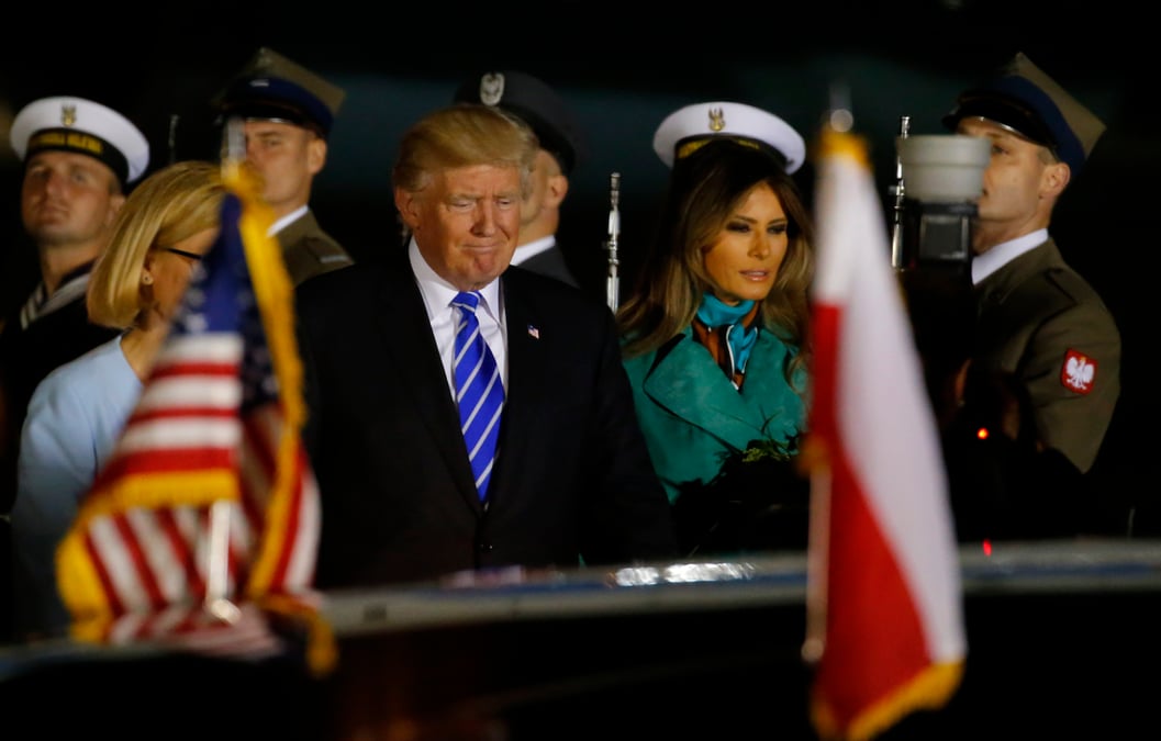 Trump a varsovie
