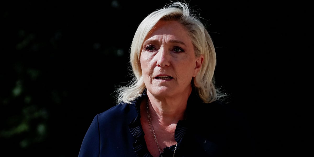 Marine Le Pen, le 26 août.