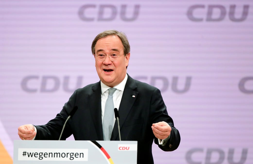 Allemagne: le centriste armin laschet elu a la tete de la cdu