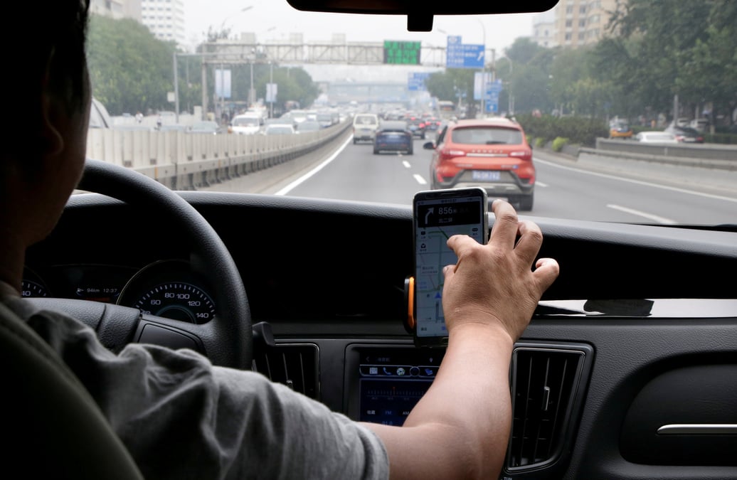 VTC, Didi Chuxing, taxi, driver, electric car, Pékin