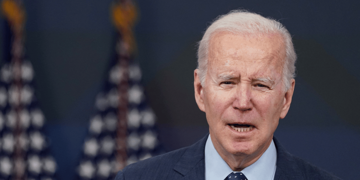 Le president americain biden lors d'un discours a la maison blanche a washington