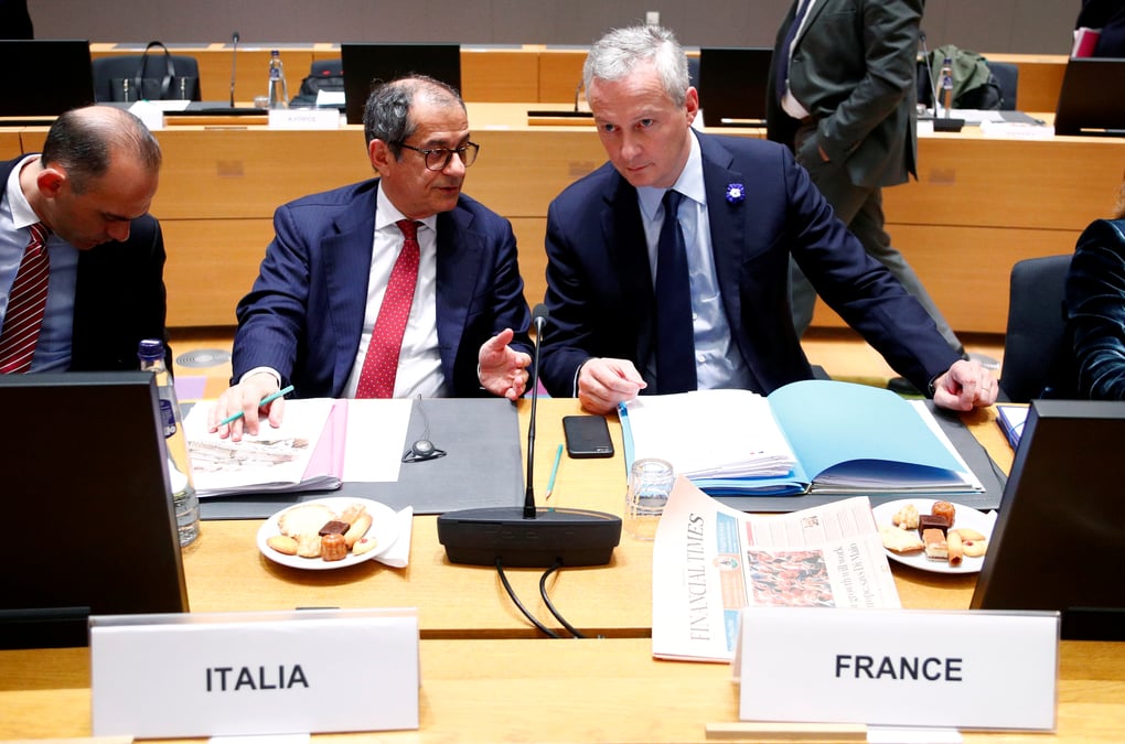 Eclaircie economique apres les tensions diplomatiques paris-rome