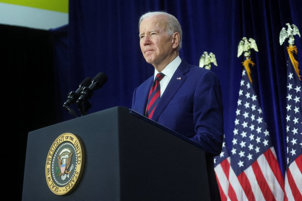 Photo d'archives du president americain joe biden