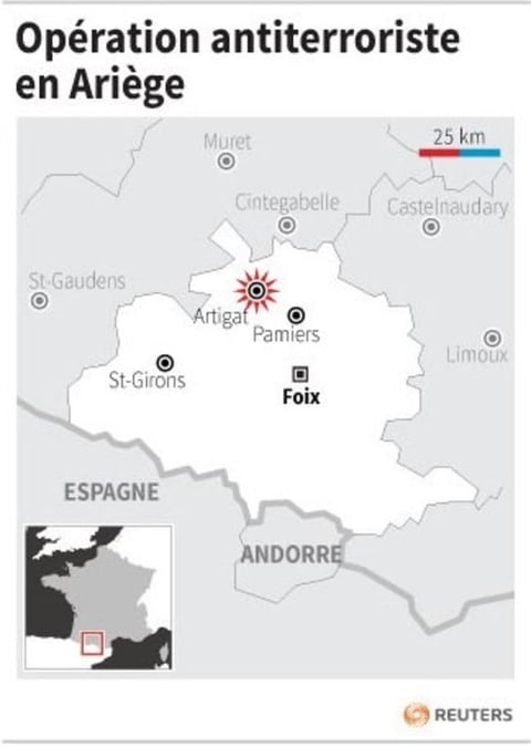Operation antiterroriste en ariege