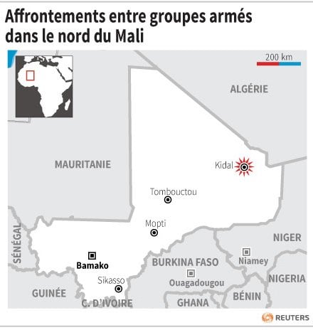Affrontements entre groupes armes dans le nord du mali
