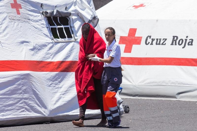 Augmentation des arrivees de migrants en espagne