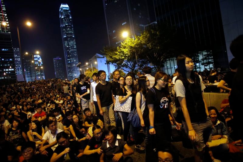 Des milliers de manifestants dans le centre de Hong Kong