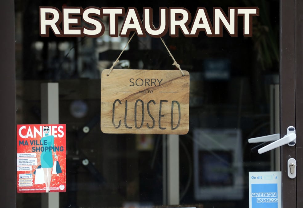 Zone euro: le secteur des services pratiquement a l'arret en avril