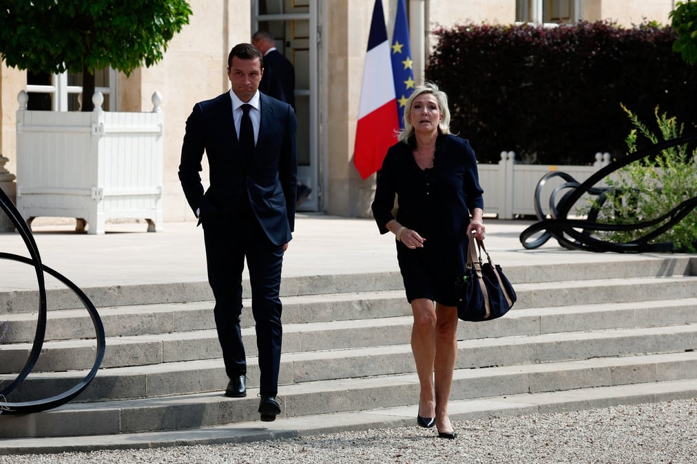 Jordan Bardella et Marine Le Pen