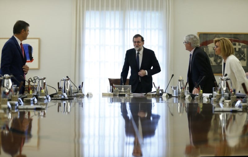Conseil des ministres a madrid sur la mise sous tutelle de la catalogne