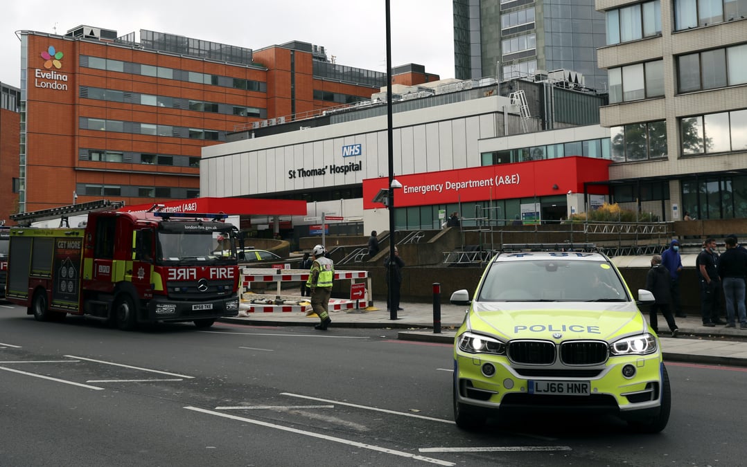 Alerte levee dans un hopital de londres