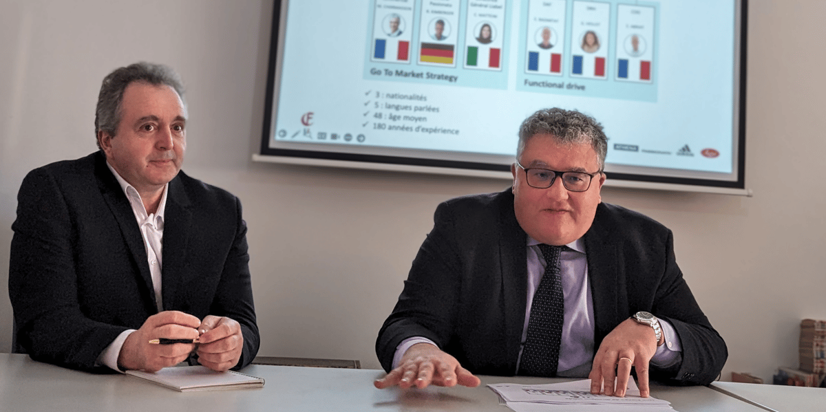 Eric Aribat et Antonio Iandolo, respectivement directeur opérationnel et président de l'entreprise Eminence.