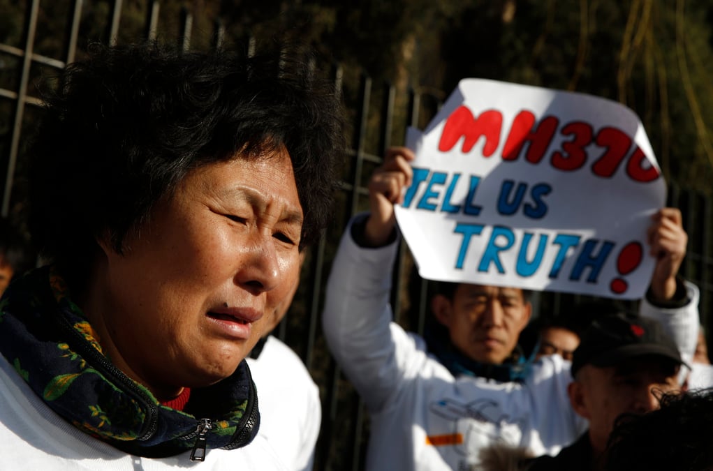 La chine promet de poursuivre les recherches du vol mh370