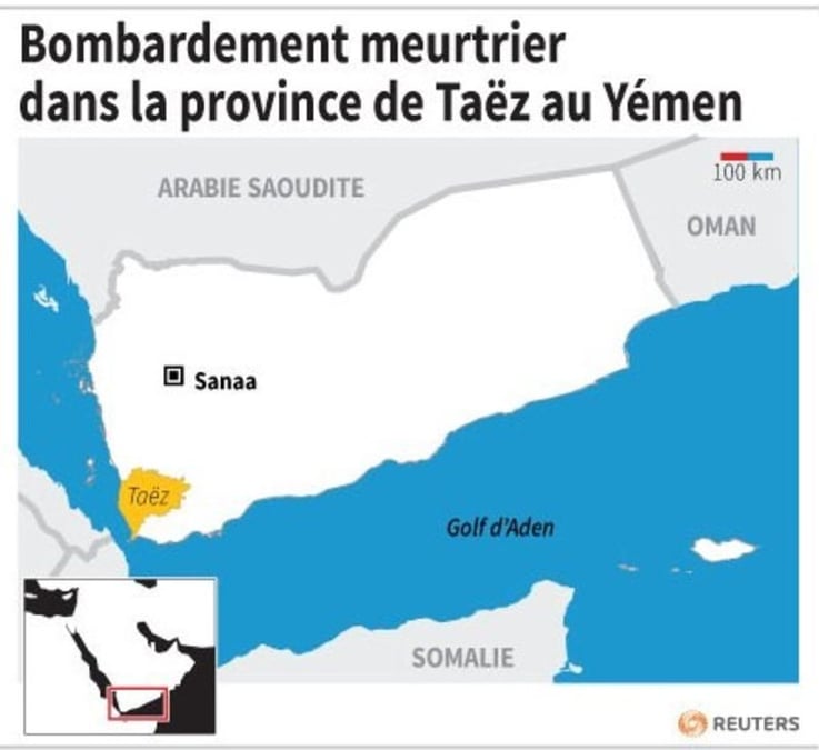 Bombardement meurtrier dans la province de taez au yemen