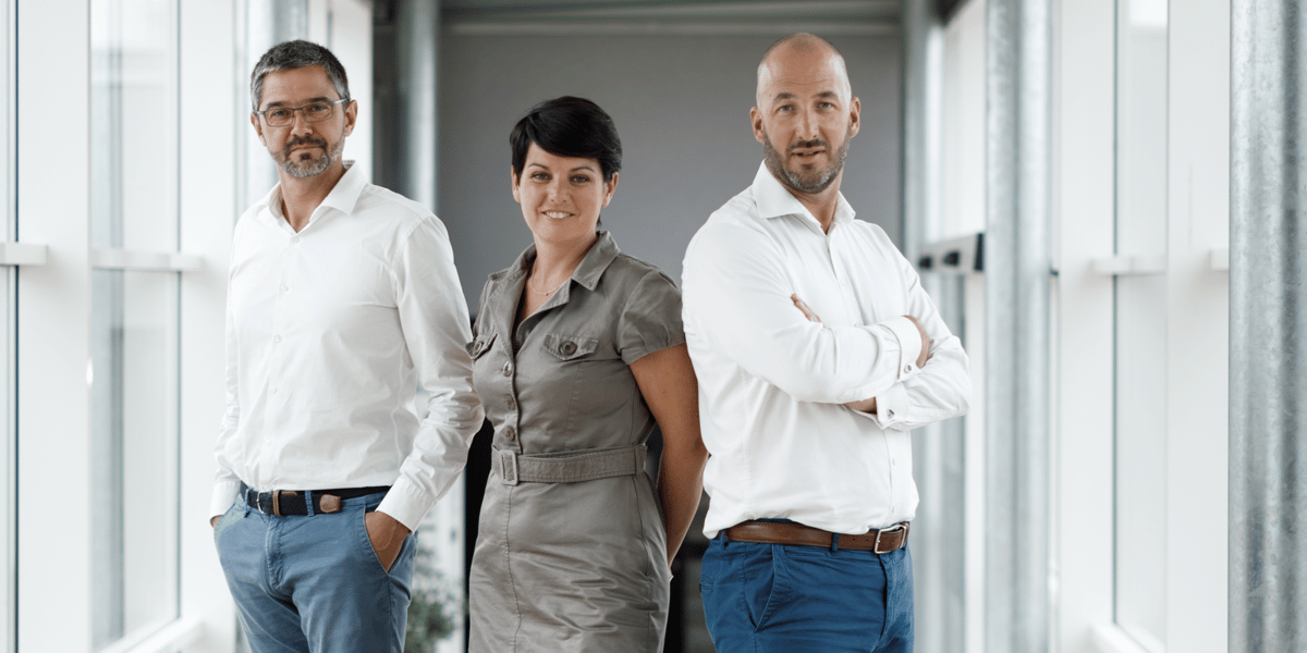 Anthony Bihan, Emmanuelle Legault, Jean-François Legault de Cadiou.
