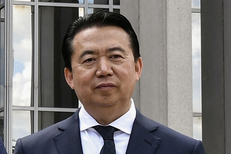 L'ex-president chinois d'interpol condamne a 13 ans et demi de prison