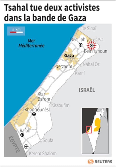 L'aviation israélienne tue deux activistes dans la bande de Gaza