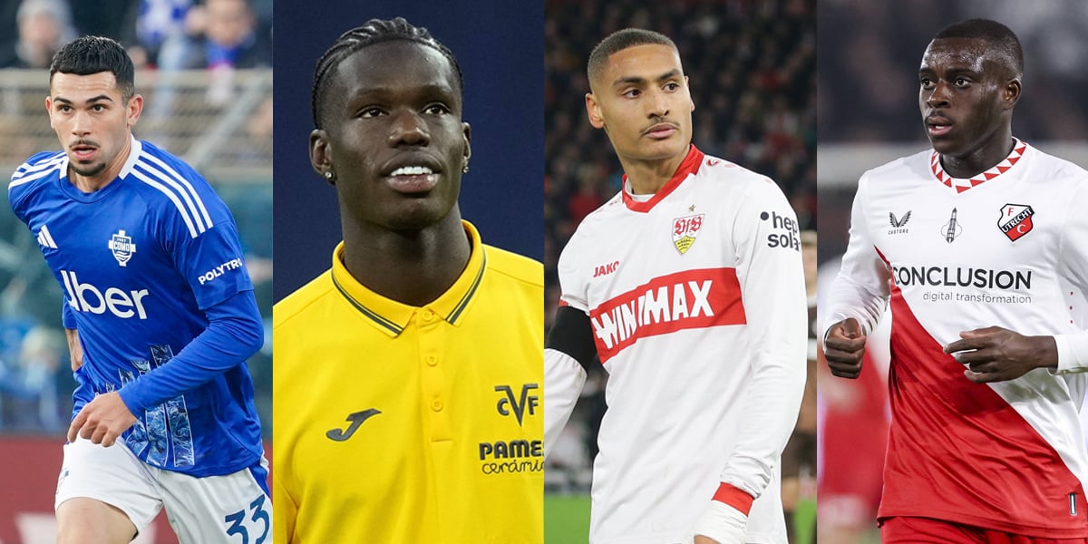 Ces quatre jeunes Français qui évoluent à l'étranger sont promis à un bel avenir. De gauche à droite : Lucas Da Cunha, Thierno Barry, Enzo Millot et Yoann Cathline.