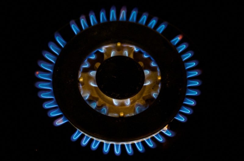 Photo d'illustration des flammes d'un bruleur a gaz dans une maison en france