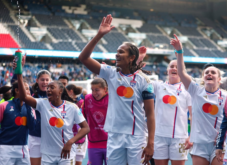 Les joueuses de l'olympique lyonnais