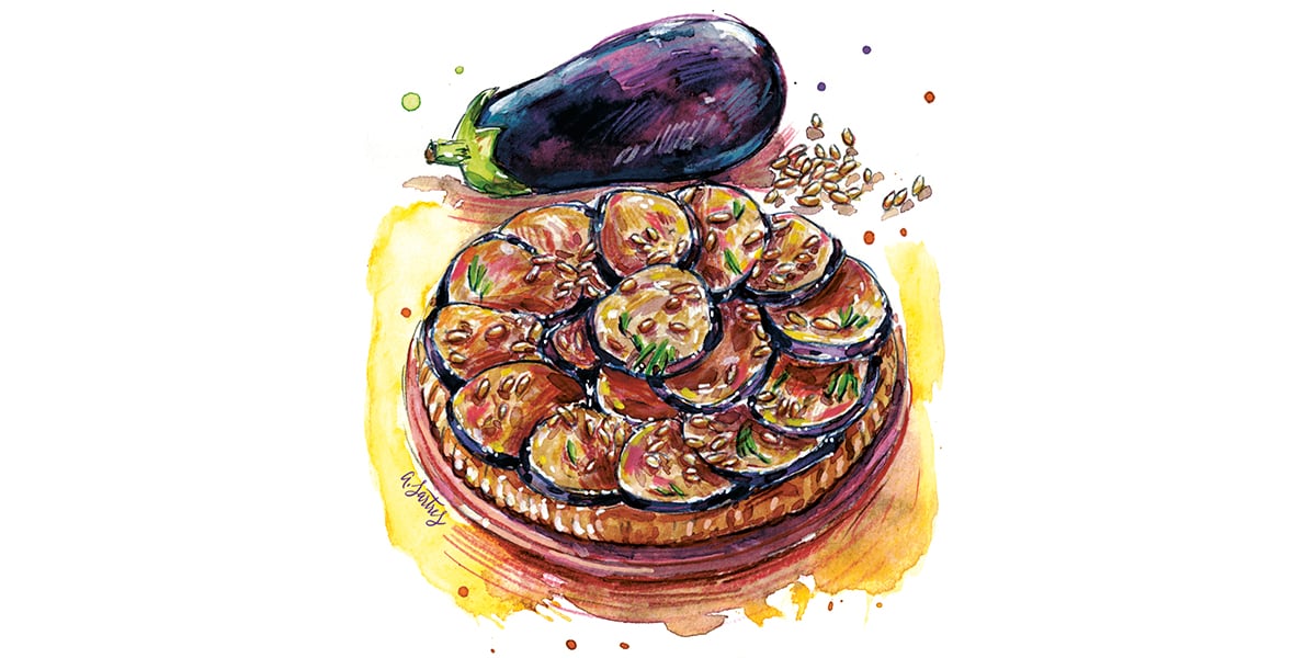 Cette semaine, découvrez la recette de la tatin d'aubergines.