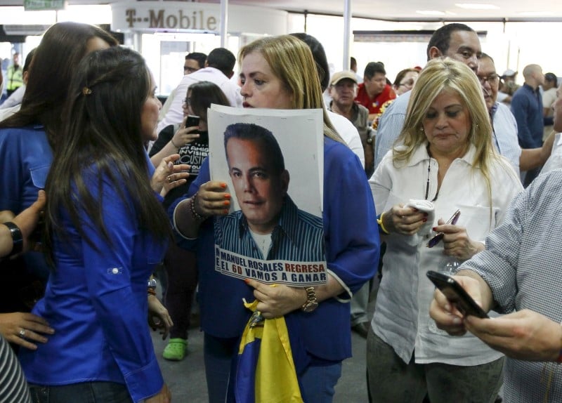 L"opposant rosales arrete au venezuela a son retour d'exil