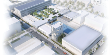 Vue du futur collège de l'écoquartier Ginko