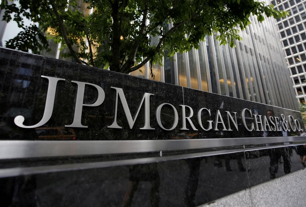 Photo d'archives de l'exterieur du siege social de jp morgan chase & co a new york
