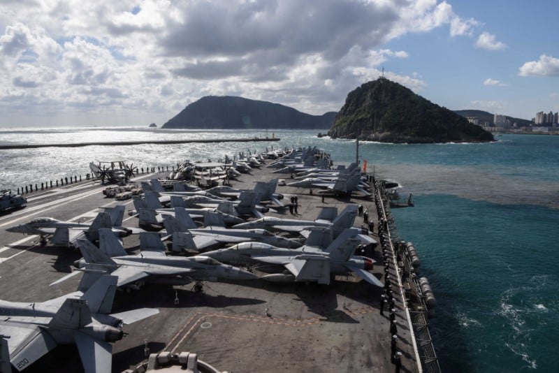 Manoeuvres navales americaines prevues dans le pacifique-ouest