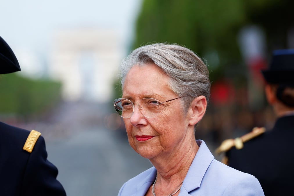 La premiere ministre francaise elisabeth borne a paris