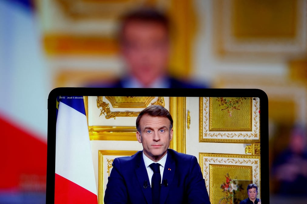 Le president francais emmanuel macron