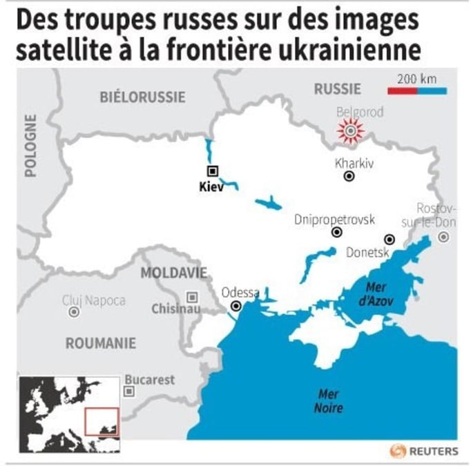 Des troupes russes toujours stationnées près de l'Ukraine-USA