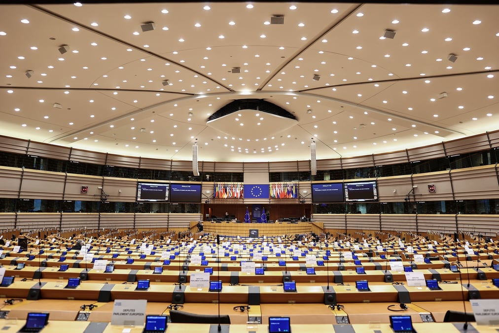 La salle du parlement europeen a bruxelles
