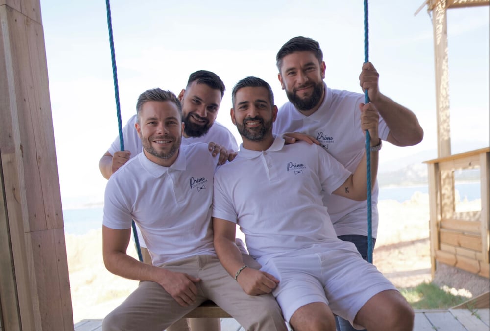 Les quatre associés de gauche à droite : Mathieu Morel, Bruno Gomes, Jimmy Garcia et Jimmy Januaro.
