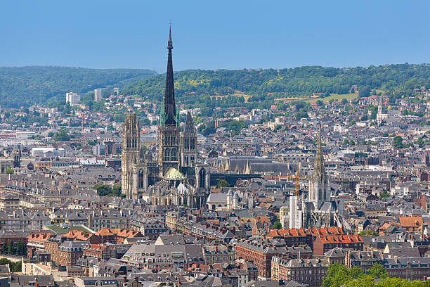 Vue aérienne de Rouen