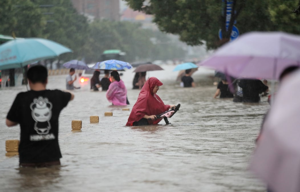 Chine: douze morts apres les plus fortes pluies en un millenaire