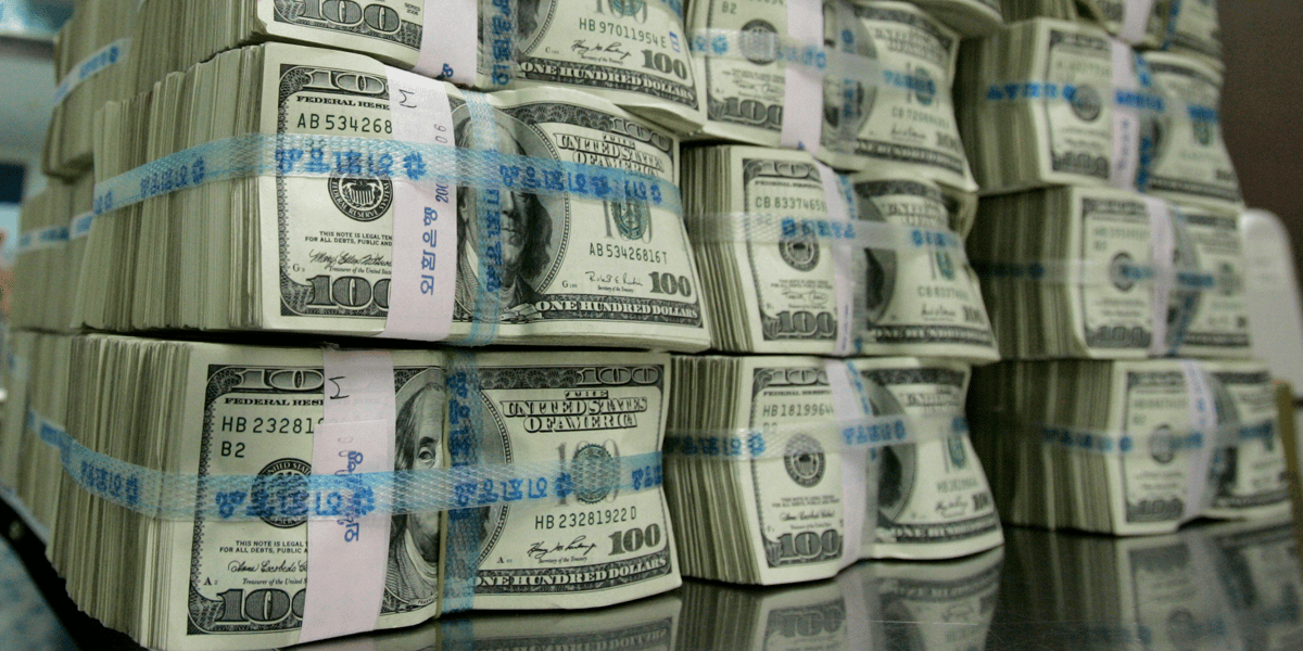 Dollar, billets, Etats-Unis, monnaie, Corée du Sud, Asie,
